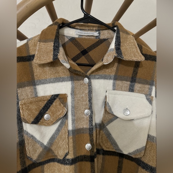 Plaid button down jacket - Picture 3 of 4